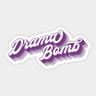 Drama Bomb Lumpy Space Princess Adventure Time Typography Sticker